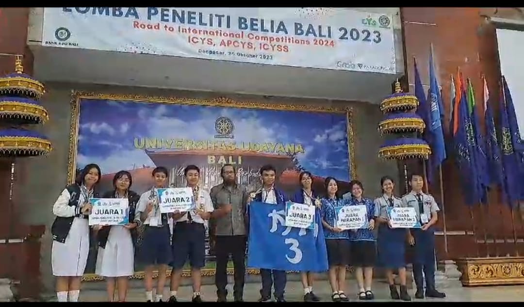 Siswa SMPN 6 Denpasar Juara II Lomba Peneliti Belia (LPB) Bali 2023