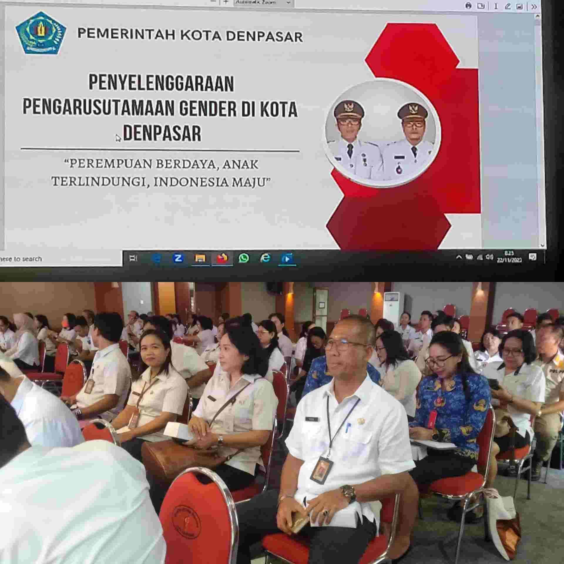 Pelaksanaan PUG di Denpasar Dievaluasi Tim Kementerian PPA RI