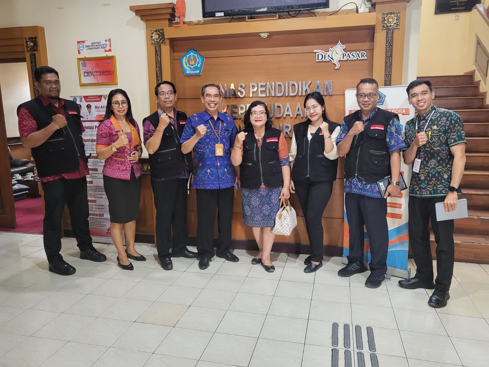 Kunjungan Inspektorat Kota Denpasar ke Disdikpora