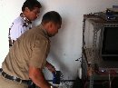 Tersambar Petir Radio Back Bone  SMKN 1 Denpasar Hangus