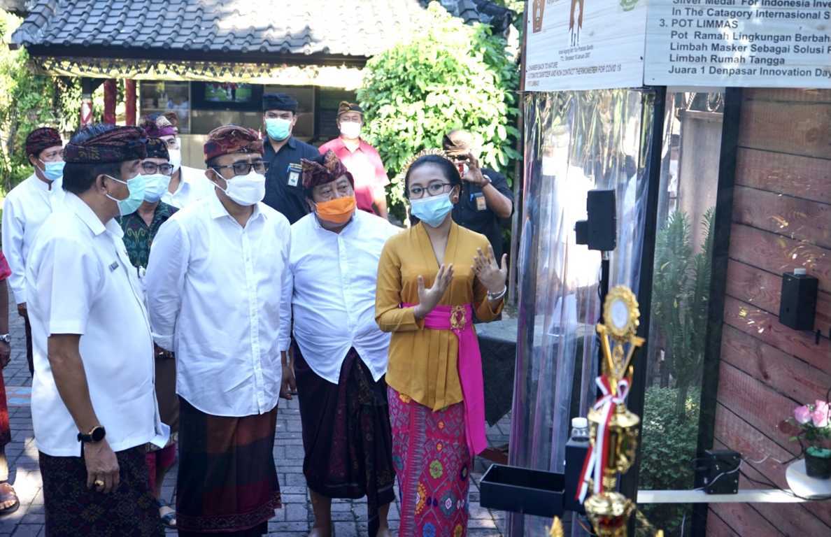 Hadiri Peringatan HUT SMPN 3 Denpasar, Walikota Jaya Negara Tinjau Kesiapan Sekolah Tatap Muka