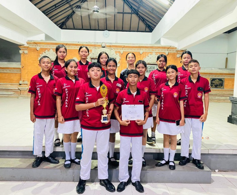 Tim Paskibra SMPN 16 Denpasar Raih Juara Potensial I LKBB Tingkat Provinsi Bali 2025