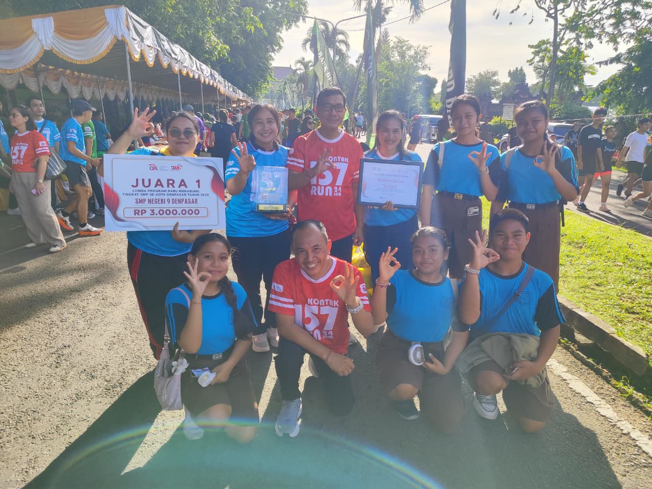 SMPN 9 Denpasar Raih Juara I Lomba Program Rabu Menabung Tingkat Kota Denpasar