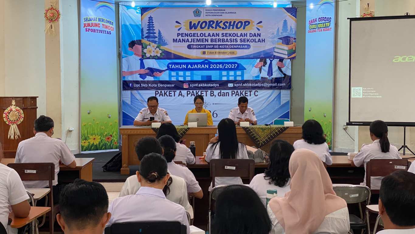 Disdikpora Denpasar Gelar Workshop Manajemen Berbasis Sekolah Tingkat SMP